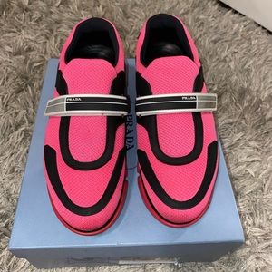 Pink Cloudburst Prada sneakers